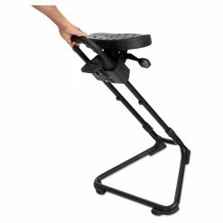 Best deal 👏 Alternative Seating Alera Plus SS Series Sit/Stand Adjustable Stool - Black 💯 -Office & Desk Chairs Sales scaleUST2162